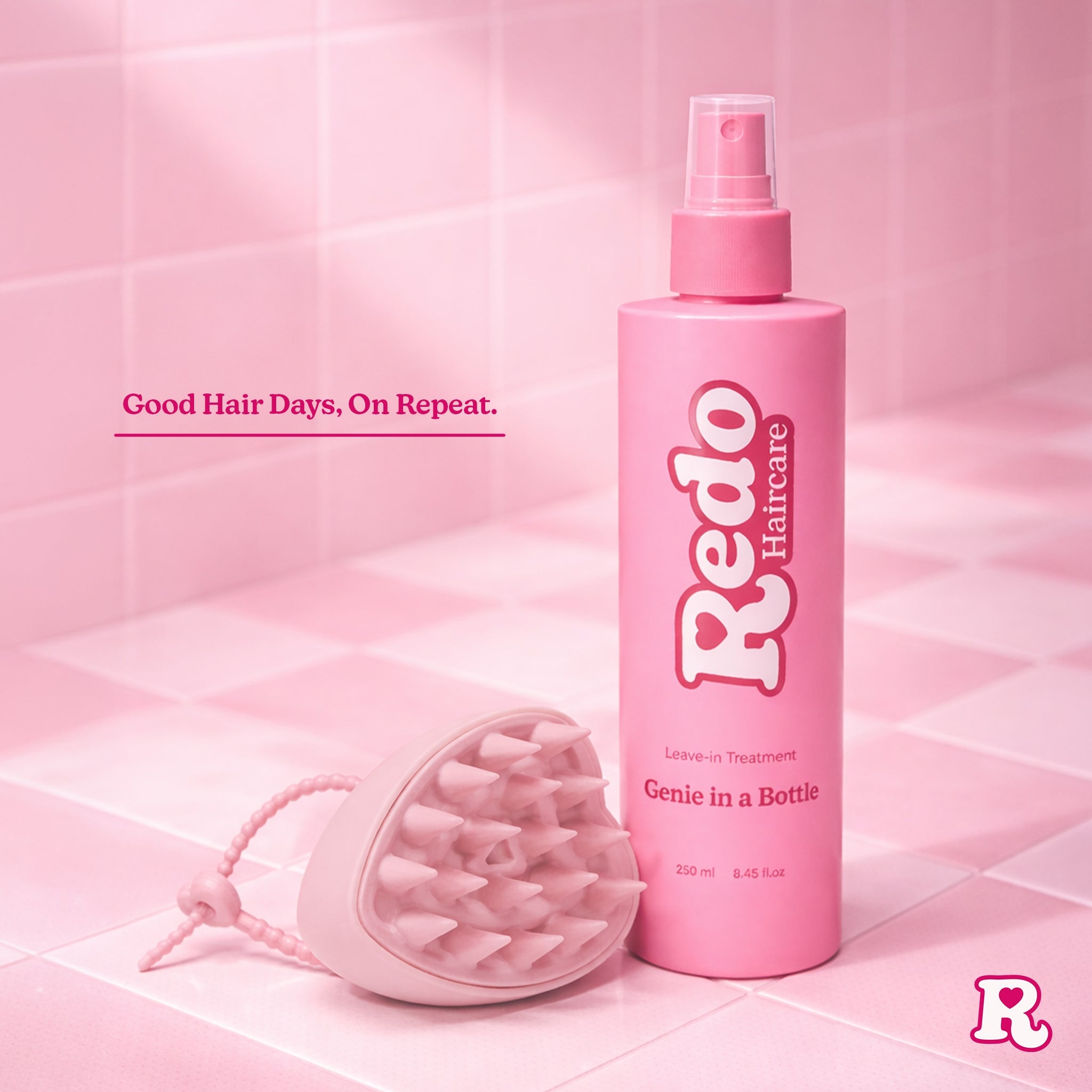 Redo Haircare Genie in a Bottle Miracle Spray 250ml + Scalp Brush Bundle