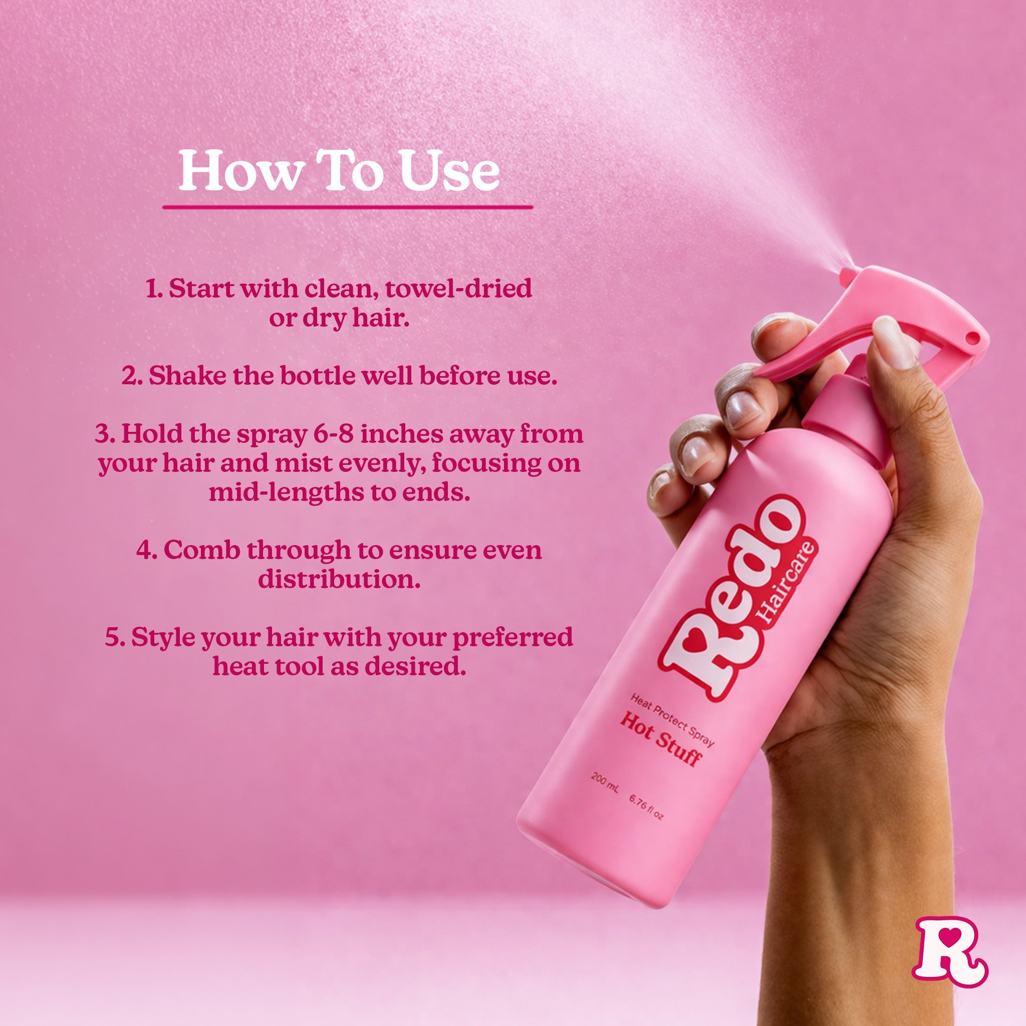 Redo Haircare Hot Stuff Heat Protect Spray 200ml